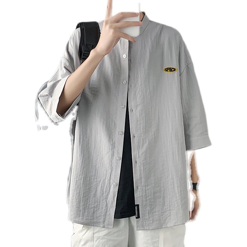 夏季衬衫ins港风宽松潮流休闲衬衫XZ304B-CS1105P40,男装衬衫,星座302B-1