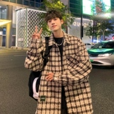 秋冬男生休闲时尚时尚毛呢衬衫领夹克XZ302B-1-JK23117P60，男装夹克，星座302B-1