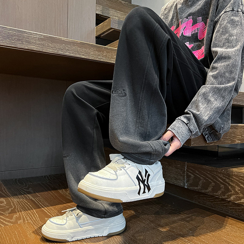 秋冬款男士加厚潮流水洗时尚舒适XZ302B-1-K23310P55,男装休闲裤,星座302B-1