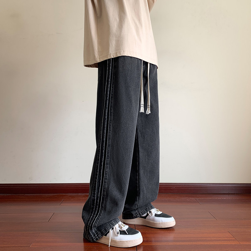 秋冬男士宽松直筒潮牌休闲牛仔裤XZ302-1-K2335P55,男装牛仔裤,星座302B-1