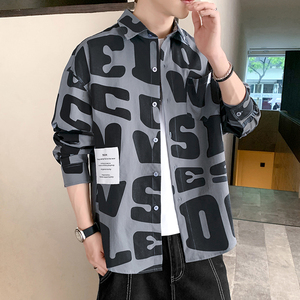 秋季新款ins酒店风韩系衬衣宽松潮流休闲衬衫XZ304B-CS2014-P45图片