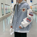 秋款棒球服夹克外套潮牌潮流字母刺绣情侣学生XZ304BJK22129-P80，男装夹克，星座302B-1
