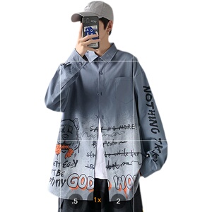 秋季新款时尚ins复古韩系宽松潮流休闲衬衫XZ304B-CS2001-P45图片