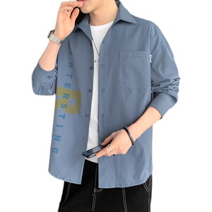 秋季新款ins酒店风韩系衬衣宽松潮流休闲衬衫XZ304B-CS2007-P45图片