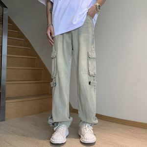 男士牛仔裤宽松直筒潮牌休闲牛仔裤XZ302B-1-K30P55图片