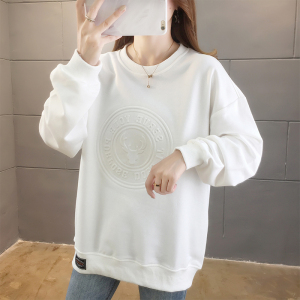 秋季新款中性潮流印花宽松圆领时尚休闲卫衣XZ304B-W5510P30图片
