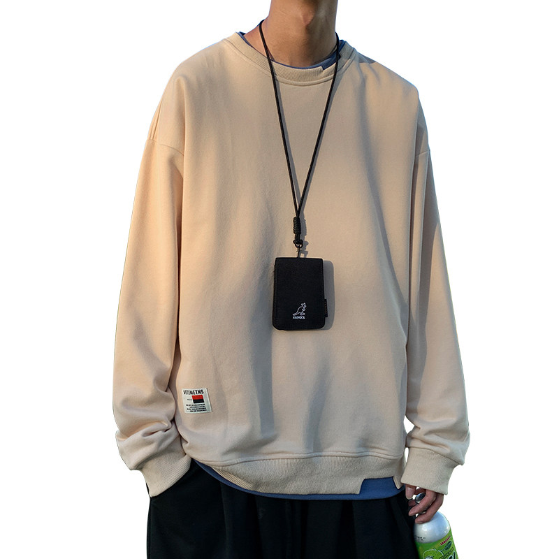 秋季新款港风宽松拼接时尚休闲卫衣XZ304B-W5520P30,男装卫衣,星座302B-1