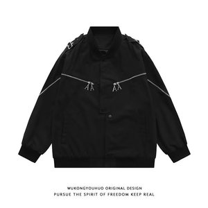 超火炸街棒球服ins潮网红2024秋季新款短夹克XZ302B-1-JK1192P65