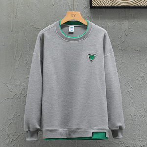 新款POLO衫灰墙挂拍华夫格休闲套头上衣XZ304B-W3320P35图片