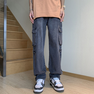 男士牛仔裤宽松直筒潮牌休闲牛仔裤XZ302B-1-K30P55图片