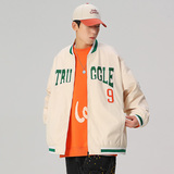 秋冬款棒球服外套潮流字母刺绣情侣学生夹克XZ304B-JK22103-P70，男装夹克，星座302B-1