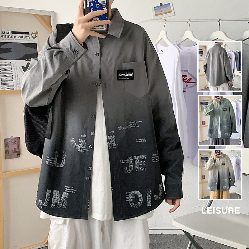 秋季新款ins复古韩系宽松潮流休闲衬衫XZ304B-CS2027P45图片