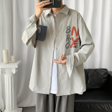 秋季新款帅气ins复古韩系宽松潮流休闲衬衫XZ304B-CS2008P45，男装衬衫，星座302B-1