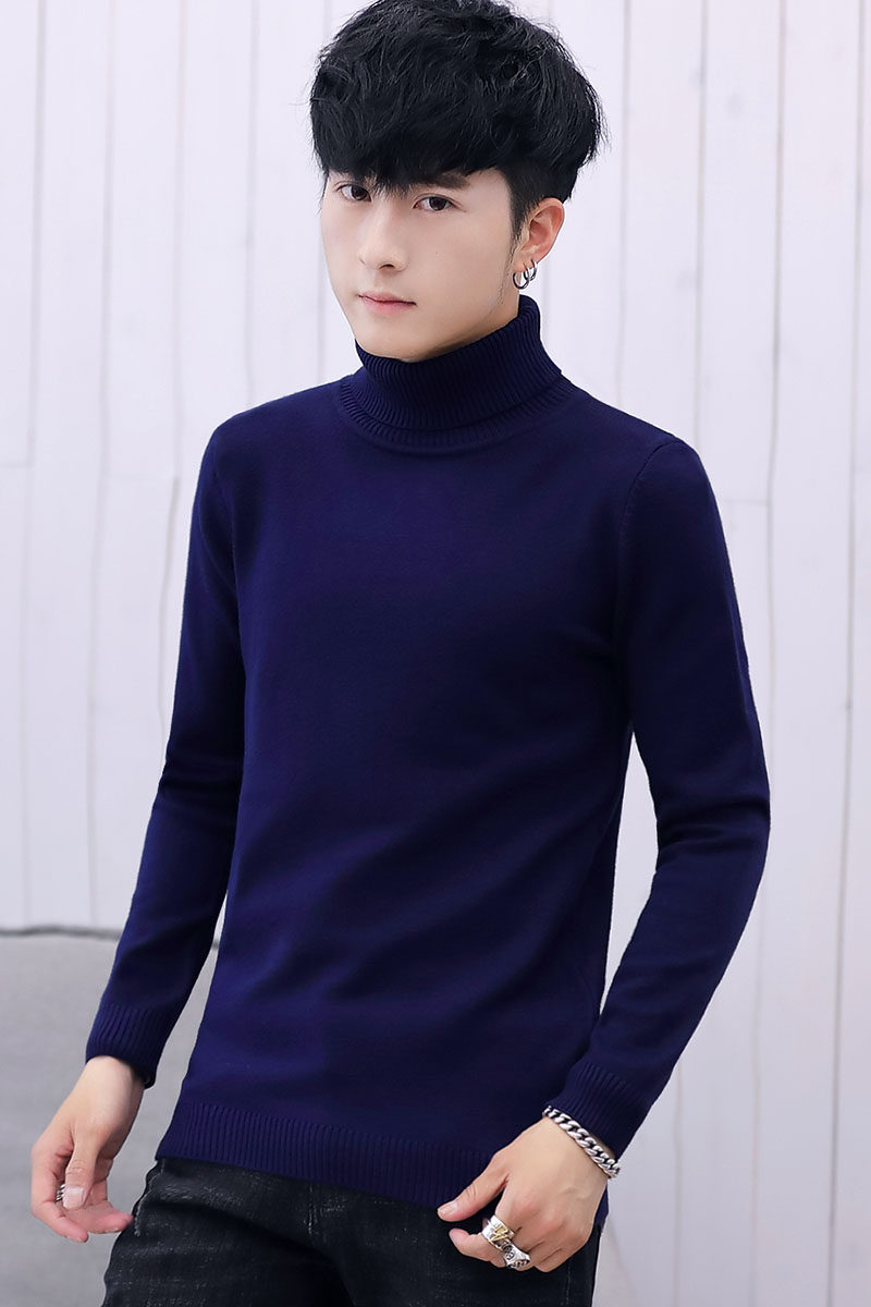冬季简约加绒加厚保暖高领打底毛衣针织衫A222-JR027P35,男装针织衫/毛衣,星座302B-1