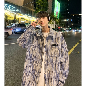 秋冬男士宽松潮流加厚外套夹克XZ302B-1-JK23112P65图片