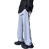 男款秋季三条杠校服裤子美式潮牌宽松运动裤XZ302B-1-K846P38，男装休闲裤，星座302B-1