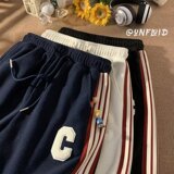 印花长裤直筒型青春流行休闲裤直筒冬季男时尚潮牌XZ304B-K408P45，男装休闲裤，星座302B-1