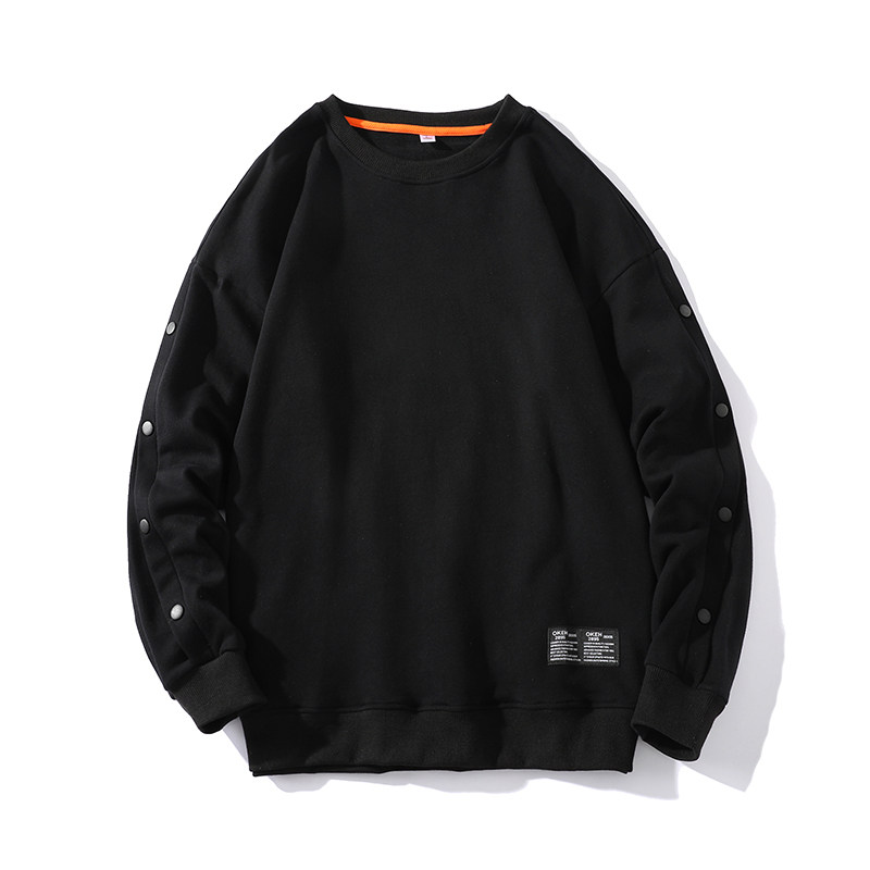 秋季新款白底潮流百搭日系宽松长袖圆领卫衣XZ304B-W5585P32,男装卫衣,星座302B-1