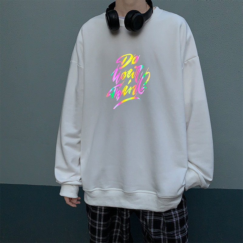 秋季新款港风宽松学时尚生印花休闲卫衣XZ304B-W5523P30,男装卫衣,星座302B-1