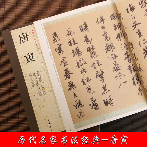 唐寅 历代名家书法经典 繁体旁注 毛笔练习临摹字帖作品 唐伯虎落花诗册自书诗词达摩至慧能六祖师传饮中八仙歌 中国书店