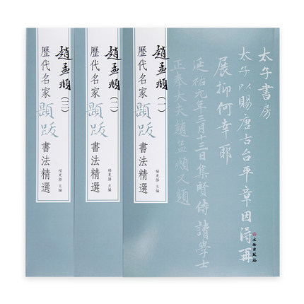 赵孟頫三本毛笔字帖毛笔字帖