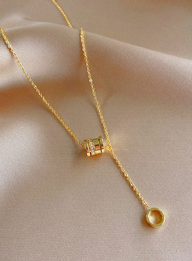 韩国ins潮网红罗马数字钛钢项链网红颈链气质女百搭锁骨链潮短链