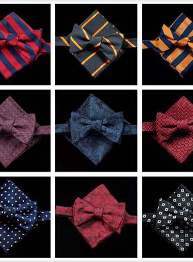 手打领结套装葫芦领结 腰果条纹碎花波点葫芦领结