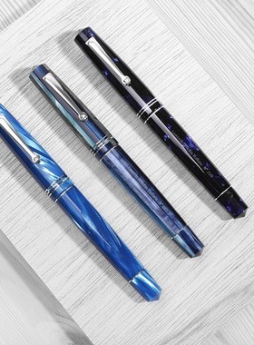 意大利莱昂纳多leonardo赛璐珞momento手工设计树脂高档钢笔送礼