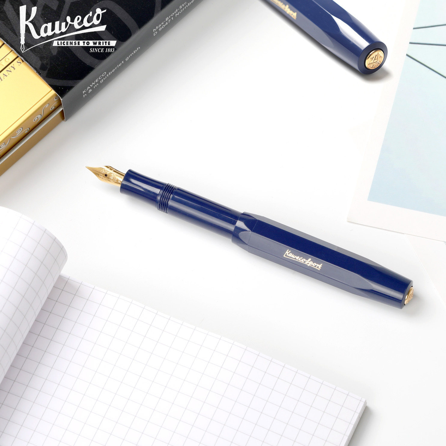 德国进口KAWECO CLASSIC SPORT经典运动限定新色海军蓝送礼钢笔