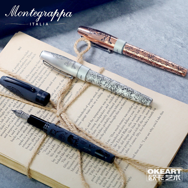 意大利 montegrappa 万特佳 merry skull 快乐的骷髅 钢笔