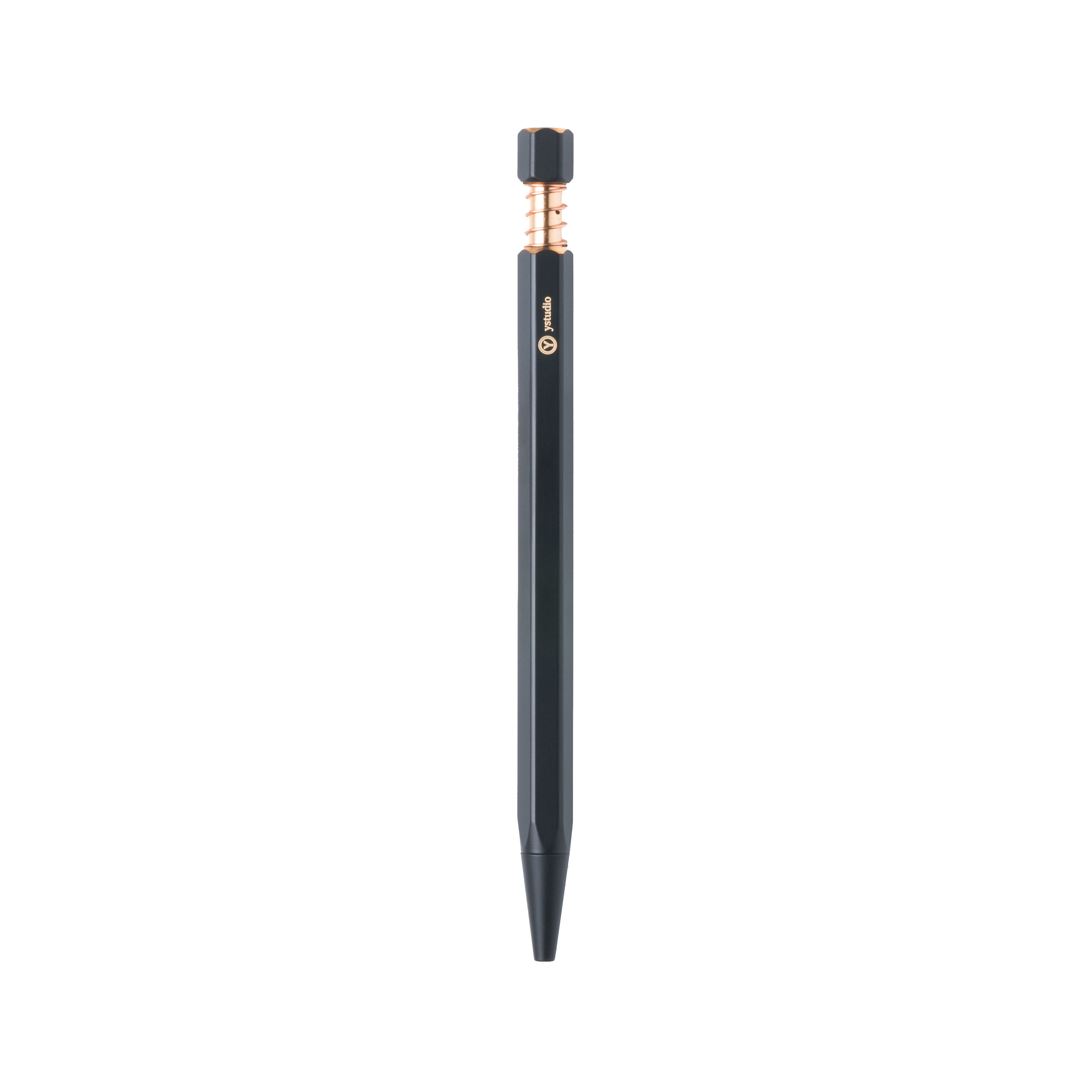 物外设计YstudioSTAT-09黄铜黑铜烤漆圆珠笔原子笔Ballpoint Pen