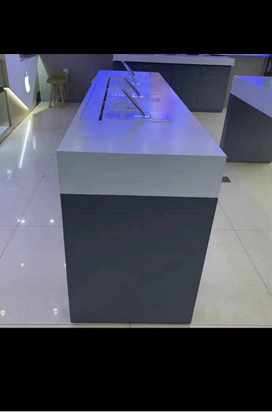 展示桌烤漆中岛定做体验台