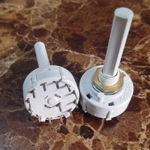 进口英国原装 LORLIN-UK CK1049 旋转 波段开关1刀12档位可调节。