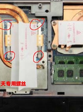 适用于神舟Z7 Z8 X599 X799 GX8 K680E P650 专用显卡螺丝发6个