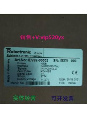 现货供应全新帝尔TRelectronic编码器IEV62-00002 议价