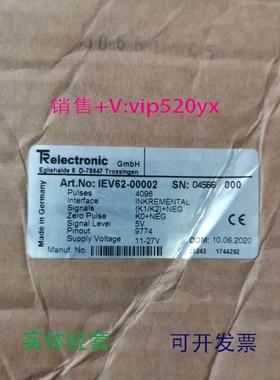 现货供应全新帝尔TRelectronic编码器IEV62-00002，议价