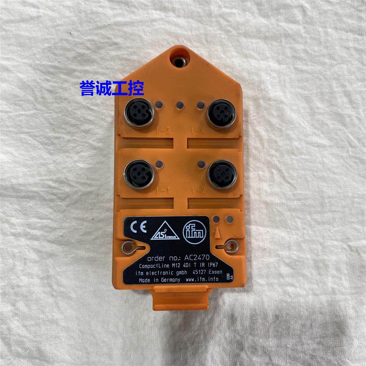 IFM易福门AC2470控制电源模块CompactLine M12 4DI T IR IP67议价