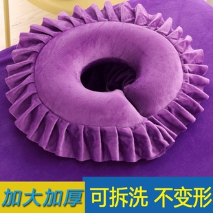 美容床趴枕美容院专用枕头按摩推拿u型枕趴趴枕脸垫趴睡枕枕乳胶