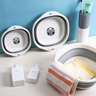 包邮如新周边体验用脸盆NUSKIN可折叠便携式旅行洗脸衣塑料盆