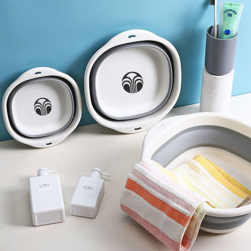 包邮如新周边体验用脸盆NUSKIN可折叠便携式旅行洗脸衣塑料盆