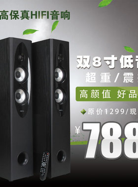奋达电视k歌无损功放落地音箱