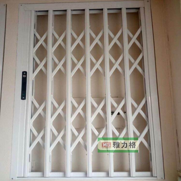 铝合金烤漆防护窗活动折