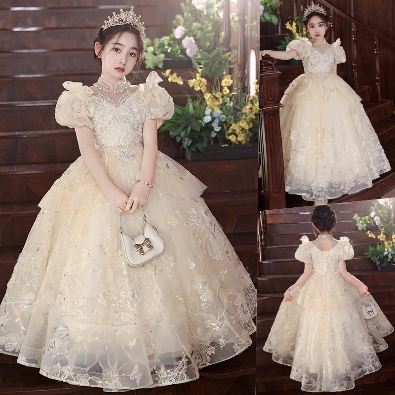 儿童礼服连衣裙高端轻奢小众女童