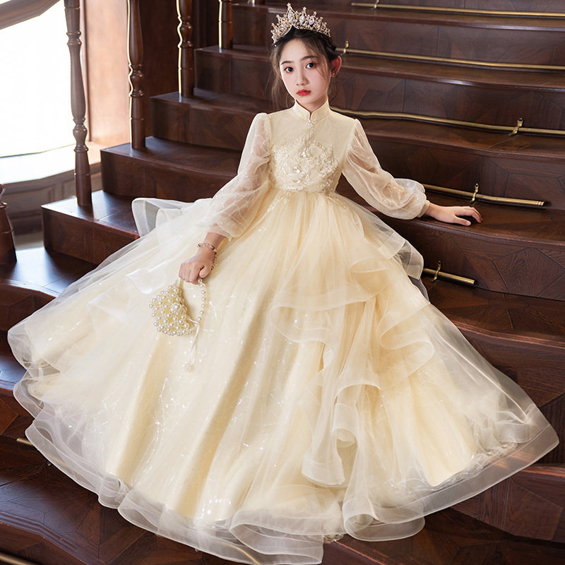 女童礼服轻奢小众高端主持人生日