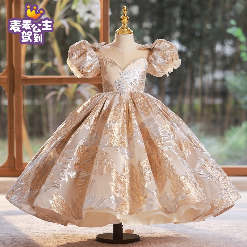 儿童礼服主持女童公主裙轻奢高端图片