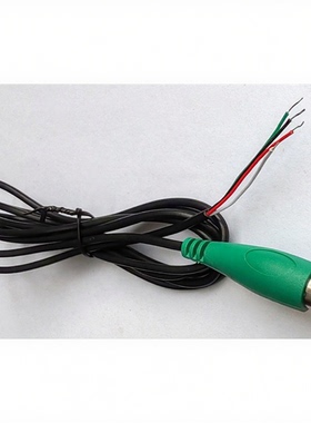 PS2绿头圆头鼠标线键盘线OD2.8MM纯铜线长1.5米4芯6针LRXTH品牌