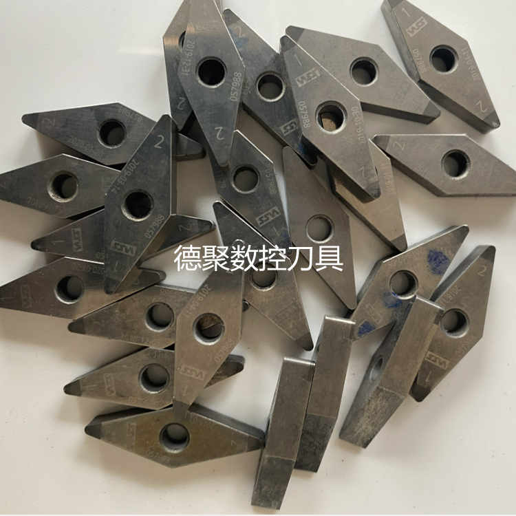 国产二手CBN氮化硼数控刀片VNGA160408长菱形外圆刀片淬火料9成新