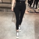 薄款 外穿修身 高腰打底裤 紧身小黑裤 显瘦 九分小个子小脚裤 春秋夏季