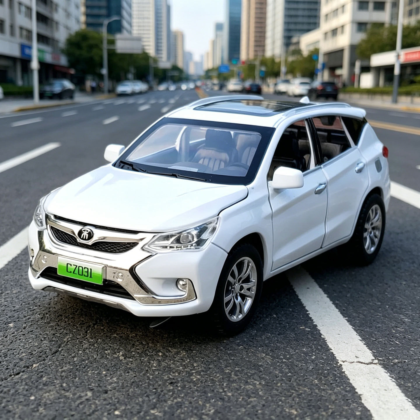 1:32比亚迪宋SUV合金车模仿真开门声光回力越野车男孩玩具汽车
