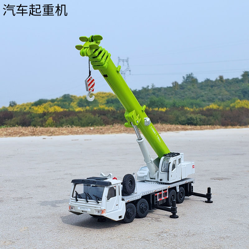 凯迪威1/55合金大型起重机重型吊车工程车模型玩具男孩金属玩具车